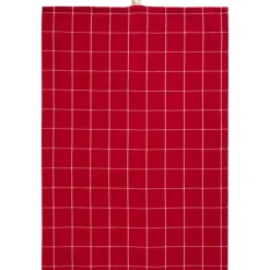 Keittiötekstiilit^IB Laursen keittiöpyyhe Silja 50x70 cm punainen ruutukuvio