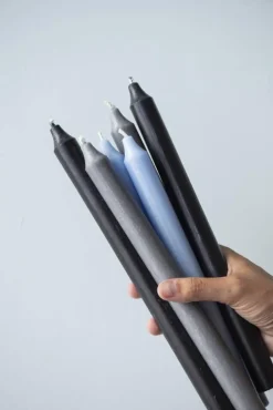 Kynttilät Ja Huonetuoksut^IB Laursen kruunukynttilä 29 cm rustiikki harmaa