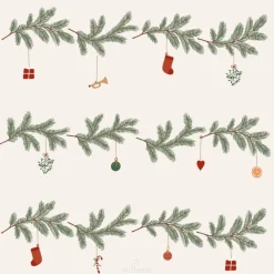 Kertakäyttö^IB Laursen lautasliina Christmas garlands 50 kpl/pkt