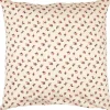 Sisustustekstiilit^IB Laursen tyynynpäällinen Antonia beige kukat ruskea/punain