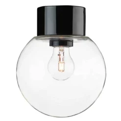 Ulkovalaisimet^Ifu00f6 Electric Ifö Electric Classic Glob Ø150mm, musta, suora posliinikanta