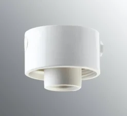 Lamput Ja Valaisintarvikkeet^Ifu00f6 Electric Ifö Electric posliinikanta suora, valkoinen, kierre 84,5 mm