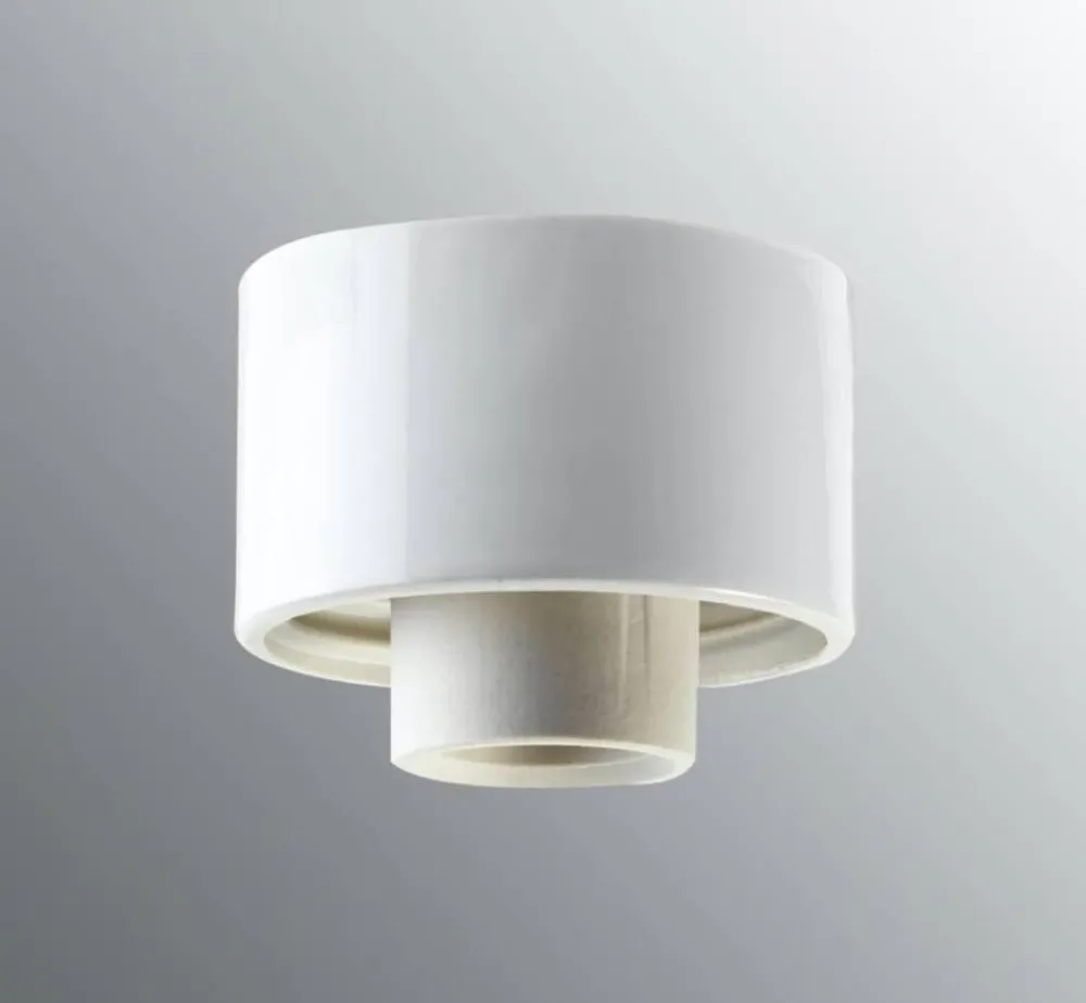 Lamput Ja Valaisintarvikkeet^Ifu00f6 Electric Ifö Electric posliinikanta suora, valkoinen, kierre 84,5 mm