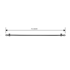 Verhot Ja Verhotarvikkeet^Ihanin verhotanko 75-125 cm kromi
