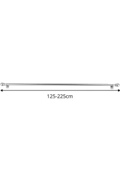 Verhot Ja Verhotarvikkeet^Ihanin verhotanko Cafe 125-220 cm hopea