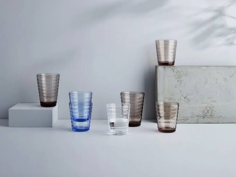 Astiat^Iittala Aino Aalto Juomalasi 33 cl pellava 2 kpl