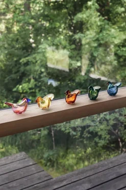 Koriste-Esineet^Iittala Birds by Toikka Sieppo kupari/sitruunankelt.