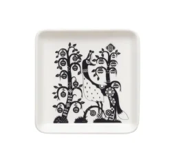 Astiat^Iittala Taika lautanen Taika neliö 12x12 cm musta