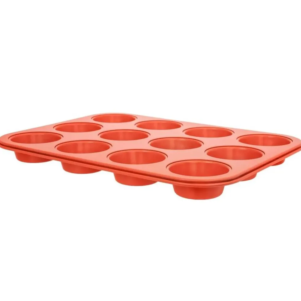 Leivonta^Iloleipuri muffinssivuoka 12 kpl oranssi