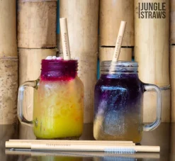 Aterimet^Jungle Straw Bambupillisetti 6 kpl