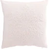 Sisustustekstiilit^ Koristetyyny Snowflake 45x45 cm valkoinen