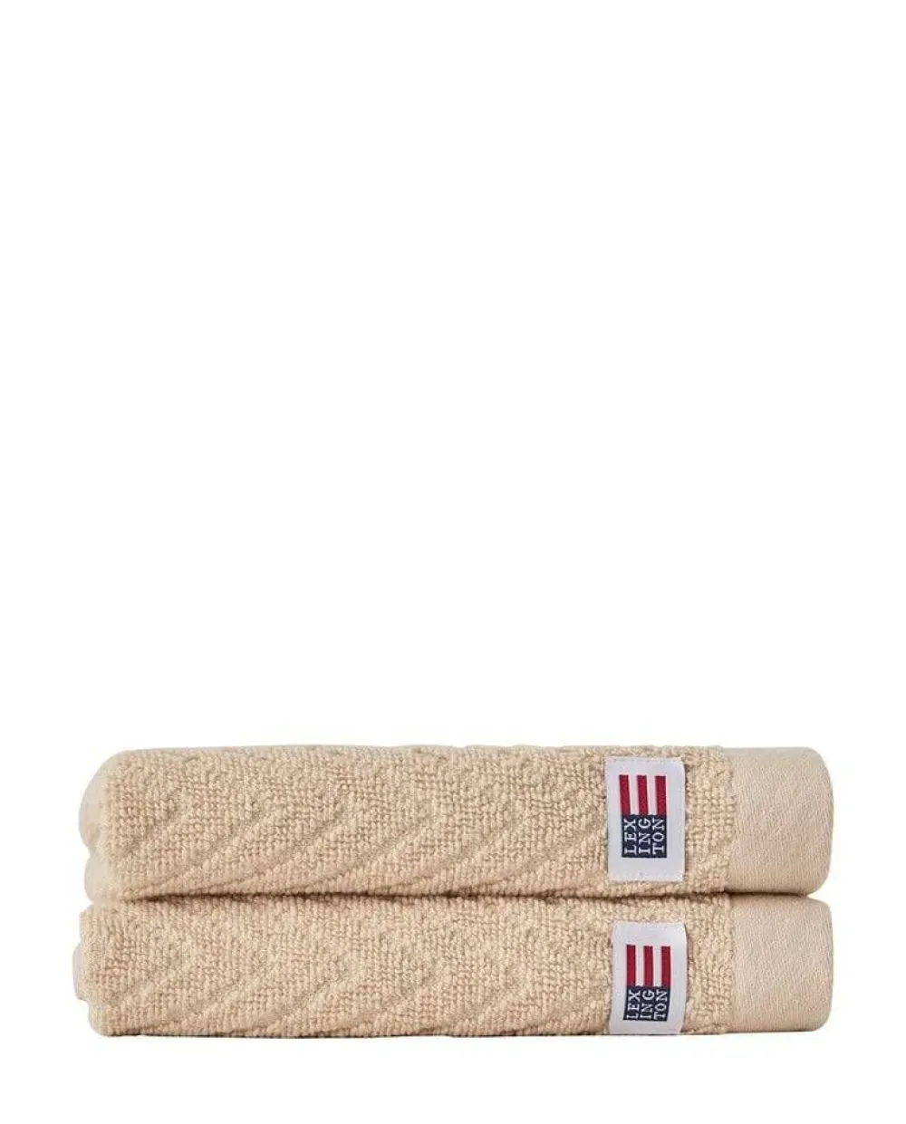 Kylpyhuone- Ja Saunatekstiilit|Kylpyhuone- Ja Saunatekstiilit^Lexington pyyhesetti 30x50 cm herringbone 2 kpl beige