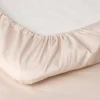 Vuodetekstiilit^4Living muotoonommeltu lakana 90x200 + 25 cm beige