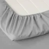 Vuodetekstiilit^4Living muotoonommeltu lakana 90x200 + 25 cm harmaa