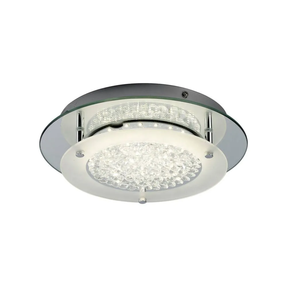 Sisustusvalaisimet^Mantra plafondi Crystal 28 cm peililasi