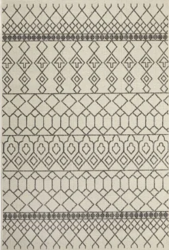 Keskilattiamatot^ Matto Saga 133x190 cm valkoinen