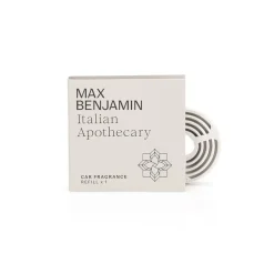 Tuoksukynttilät Ja Huonetuoksut|Kynttilät Ja Huonetuoksut^Max Benjamin autotuoksun täyttöpakkaus Italian Apothecary