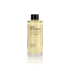 Tuoksukynttilät Ja Huonetuoksut|Kynttilät Ja Huonetuoksut^Max Benjamin diffuuserin täyttöpakkaus Lemongrass & Ginger 1
