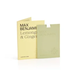 Tuoksukynttilät Ja Huonetuoksut|Kynttilät Ja Huonetuoksut^Max Benjamin tuoksukortti Lemongrass and Ginger
