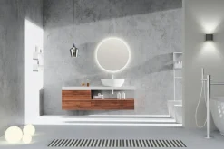 Kellot Ja Peilit^Mirrors and More peili Franzi Ø60 cm LED-valolla