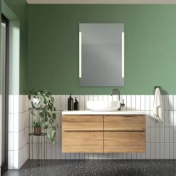 Kellot Ja Peilit^Mirrors and More peili Lucy LED-valolla 50 x 70 cm peililasi