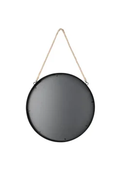 Kellot Ja Peilit^Mirrors and More peili Taira Ø40 cm musta narulla
