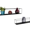 Hyllyt Ja Telineet|Huonekalut^Mirrors and More seinähylly Tinka 2-pack musta
