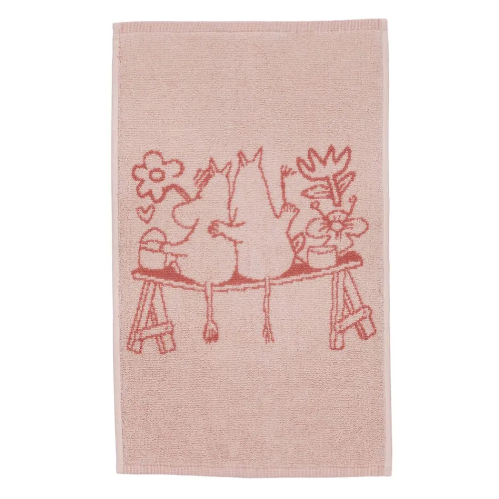 Kylpyhuone- Ja Saunatekstiilit|Kylpyhuone- Ja Saunatekstiilit^Moomin Arabia käsipyyhe 30x50 cm Rakkaus