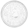 Astiat^Moomin Arabia lautanen Ø 155 mm kirkas