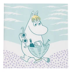 Kertakäyttö^Moomin Arabia servetti 33 cm Rantapäivä