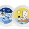 Astiat^Moomin Arabia Sesonki lautassetti 19 cm Talvinuotio & Purjeh