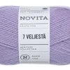 Kankaat Ja Käsityötarvikkeet^Novita 7 Veljestä lanka 100 g 730 mustikkamaito
