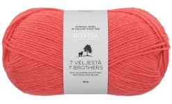 Kankaat Ja Käsityötarvikkeet^Novita 7 Veljestä lanka 100 g 290 mandariini