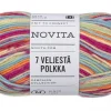 Kankaat Ja Käsityötarvikkeet^Novita 7 Veljestä lanka Polkka 100 g konfetti 8041
