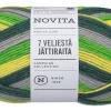 Kankaat Ja Käsityötarvikkeet^Novita 7 Veljestä Raita lanka Jättiraita 150g 8281 havu