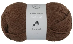 Kankaat Ja Käsityötarvikkeet^Novita Isoveli lanka 100 g 673 kaarna