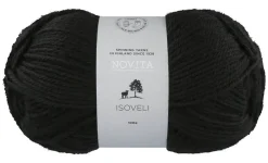 Kankaat Ja Käsityötarvikkeet^Novita Isoveli lanka 100 g 099 noki