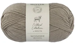 Kankaat Ja Käsityötarvikkeet^Novita lanka Wonder Wool 50 g 058 teeri