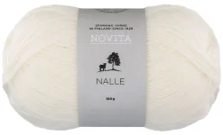 Kankaat Ja Käsityötarvikkeet^Novita Nalle lanka 100 g 011 valkoinen