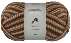 Kankaat Ja Käsityötarvikkeet^Novita Nalle Raita lanka 100 g juuret 8211