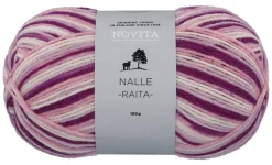 Kankaat Ja Käsityötarvikkeet^Novita Nalle Raita lanka 100 g keiju 8191