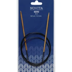 Kankaat Ja Käsityötarvikkeet^Novita Pyöröpuikot 100 cm koivu 3.0