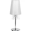 Sisustusvalaisimet^Nowodvorski Modena pöytävalaisin valkoinen/kromi 41 cm