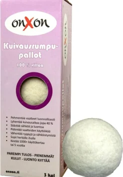 Puhdistus Ja Siivous|Vaatehuolto^Onxon Kuivausrumpupallot Villa 3 kpl