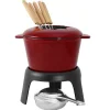 Paistoastiat^Opa fondue-setti Arki kuudelle valurauta