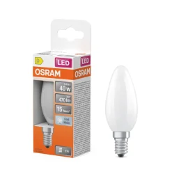 Lamput Ja Valaisintarvikkeet^Osram LED Star Classic B 40 Filament 3.4W 840 Frosted E14