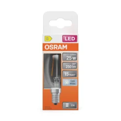 Lamput Ja Valaisintarvikkeet^Osram LED Star Classic B 25 Filament 1.8W 840 Clear E14