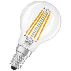 Lamput Ja Valaisintarvikkeet^Osram LED Star Classic P 40 Filament 3.4W 840 Clear E14