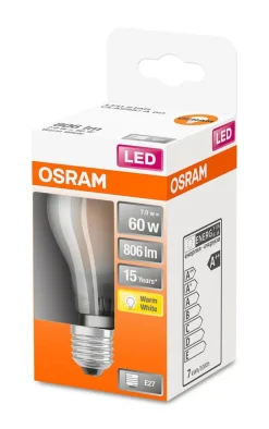 Lamput Ja Valaisintarvikkeet^Osram LED vakiolamppu 806lm 2700K E27