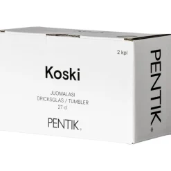 Astiat^Pentik juomalasi Koski 27 cl kirkas 2 kpl